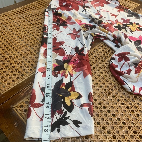 JM Collection leaf design shirt top blouse - Picture 10 of 11